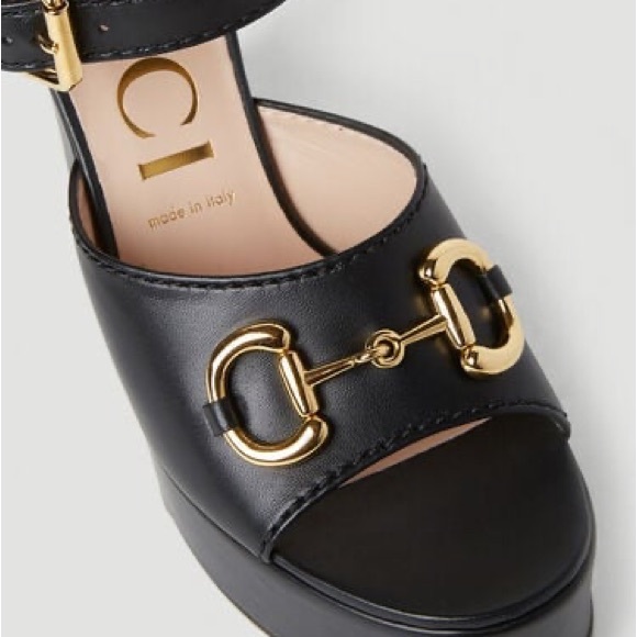 Gucci Horsebit-detailed platform sandals size 40 New with original shoe box - Picture 5 of 11